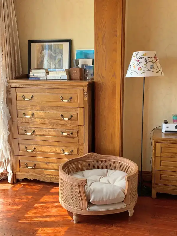 French-Inspired Solid Wood Storage Chest of Drawers — product image 2
