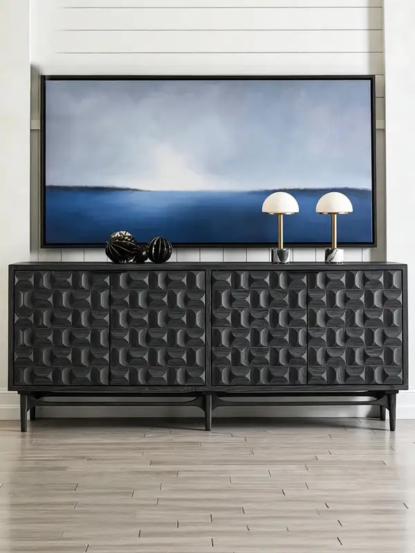 French-Inspired Solid Wood Storage Sideboard — product image 2