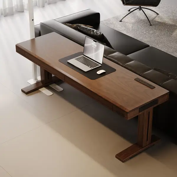 Modern Mixed-Material Adjustable Sofa — product image 2