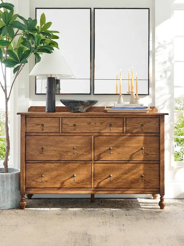 French-Inspired Solid Wood Storage Chest of Drawers — product image 4