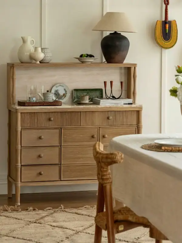 French-Inspired Solid Wood Storage Sideboard — product image 1