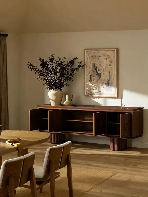 French-Inspired Solid Wood Storage Sideboard — product image 4