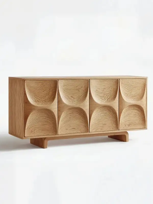 French-Inspired Solid Wood Storage Sideboard — product image 4