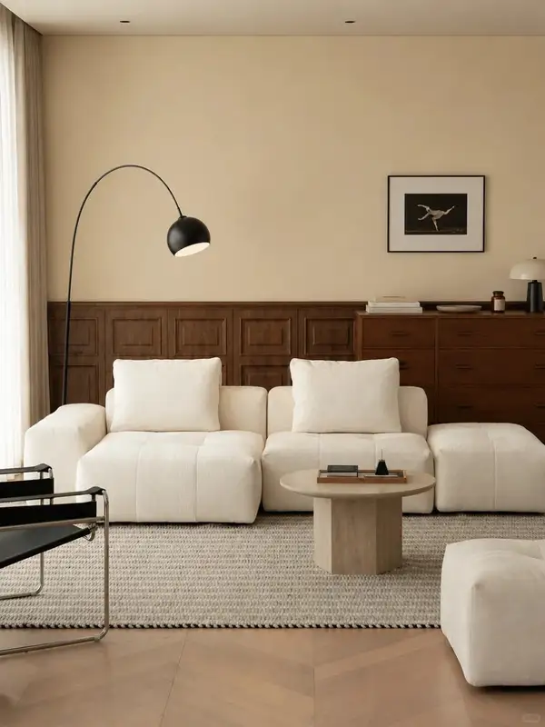 French-Inspired Upholstered Sofa — product image 1