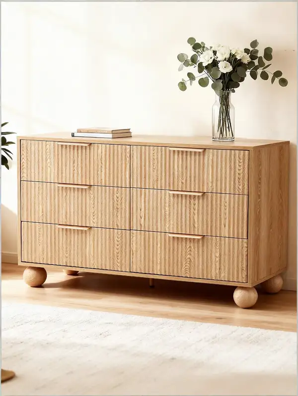 French-Inspired Solid Wood Storage Chest of Drawers — product image 3