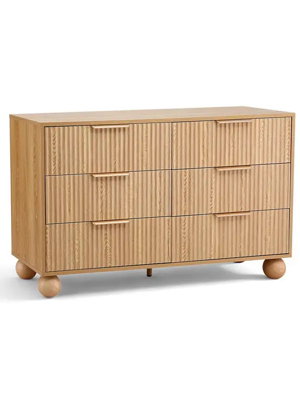 French-Inspired Solid Wood Storage Chest of Drawers — product image 4