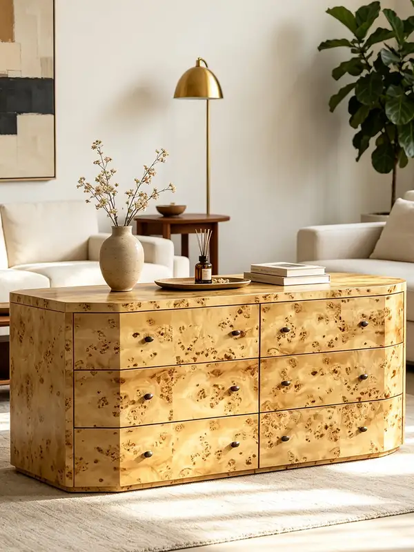 Vintage-Inspired Solid Wood Storage Chest of Drawers — product image 3