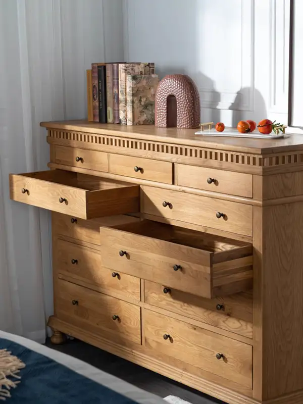 French-Inspired Solid Wood Storage Chest of Drawers — product image 3