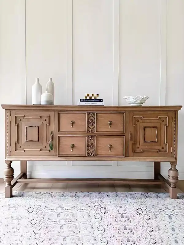 French-Inspired Solid Wood Carved Sideboard — product image 1