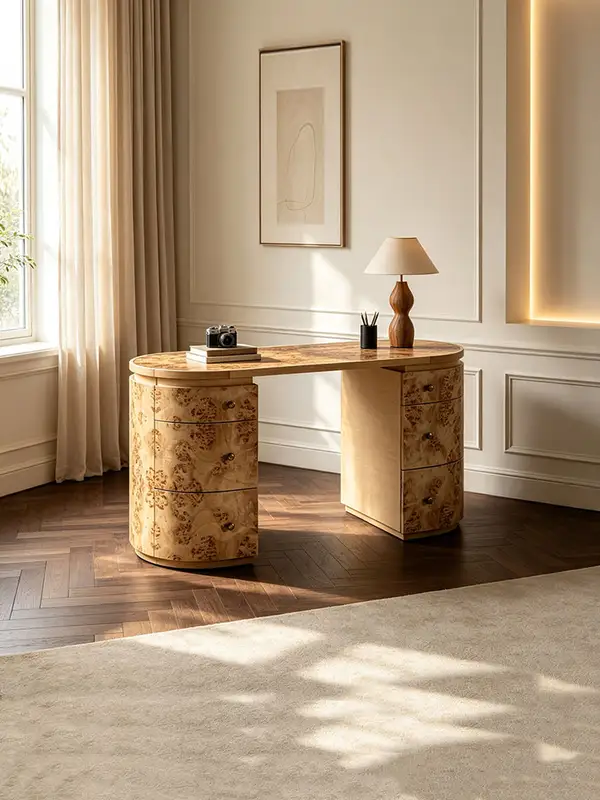 French-Inspired Solid Wood Dressing Table — product image 1