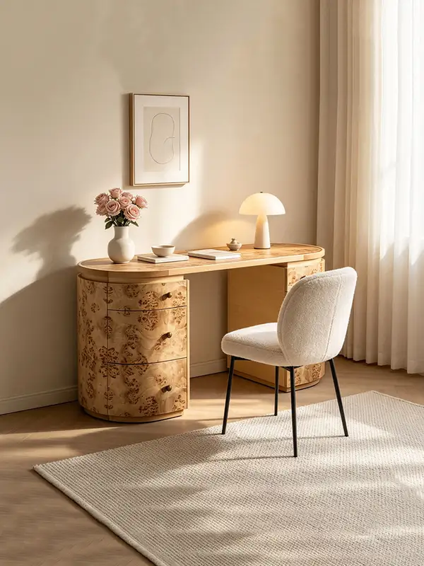 French-Inspired Solid Wood Dressing Table — product image 3