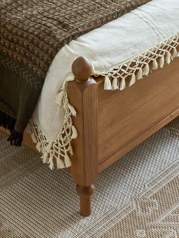 French-Inspired Solid Wood Bed — product image 5