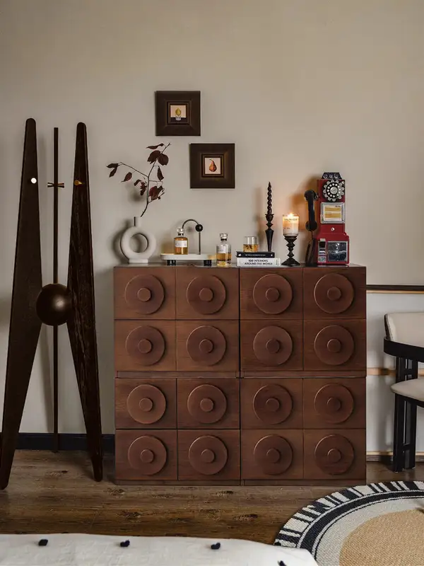 French-Inspired Solid Wood Storage Chest of Drawers — product image 1