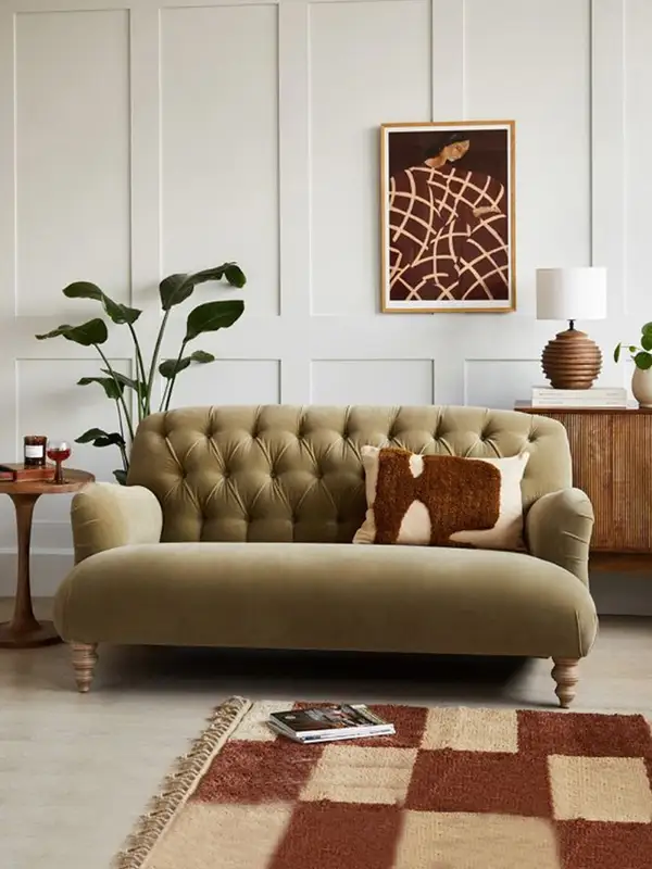French-Inspired Upholstered Sofa — product image 1