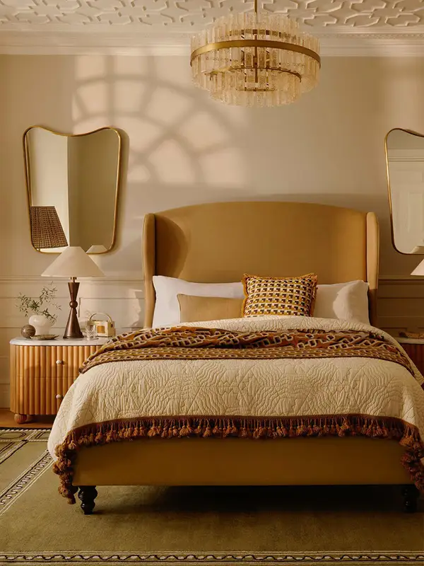 French-Inspired Upholstered Bed — product image 2
