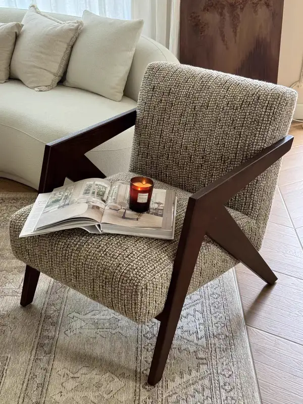 Vintage-Inspired Upholstered Sofa — product image 2