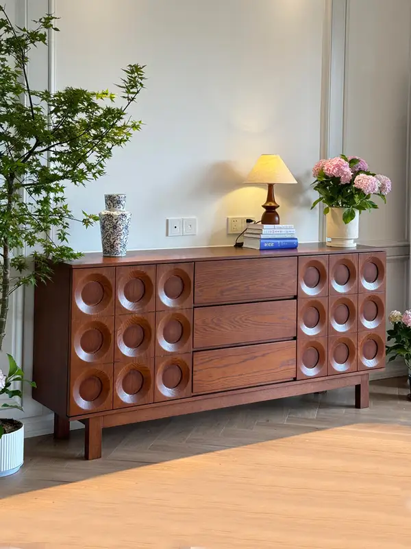 French-Inspired Solid Wood Storage Sideboard — product image 1