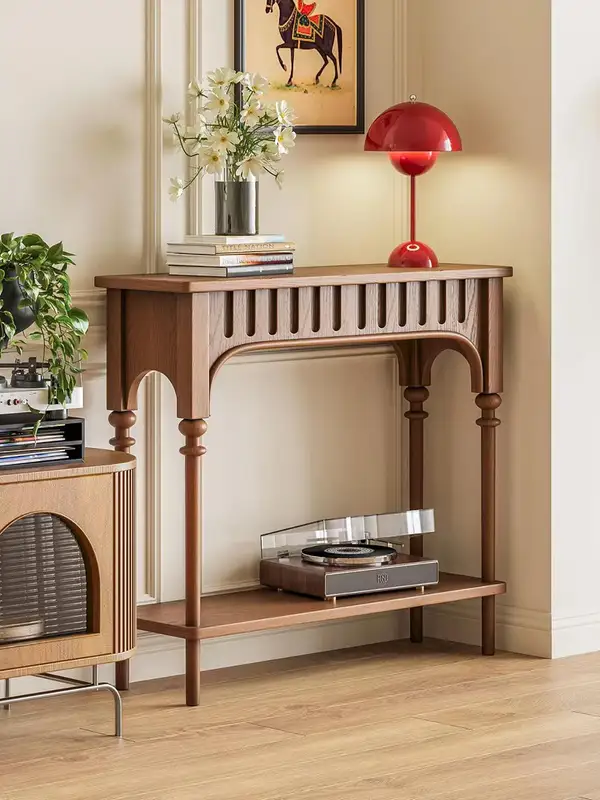 French-Inspired Solid Wood Console Table — product image 1