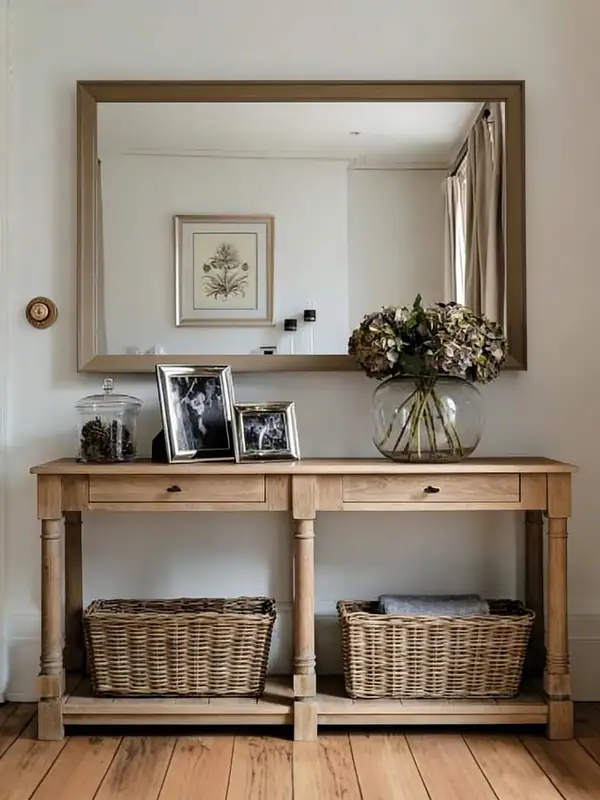 Vintage-Inspired Ash Console Table — product image 1