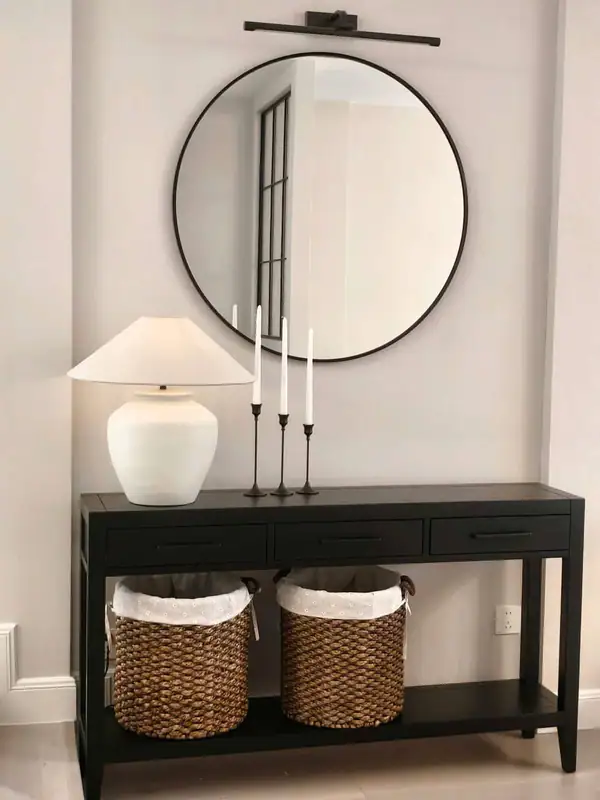 American-Style Solid Wood Console Table — product image 2