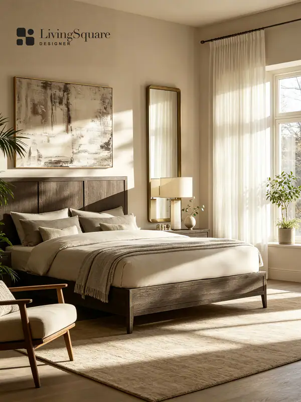 Wabi-Sabi-Inspired Bed — product image 1