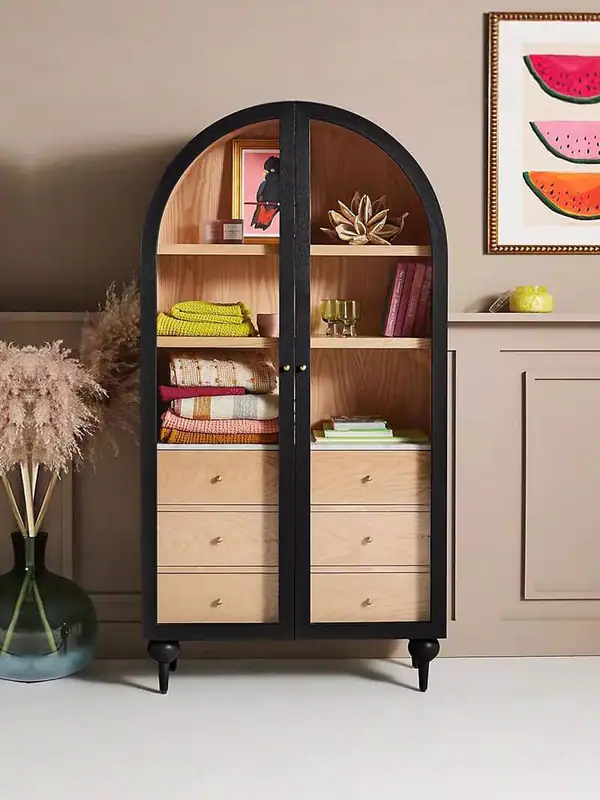 American Country Glass-Door Bookcase — product image 1