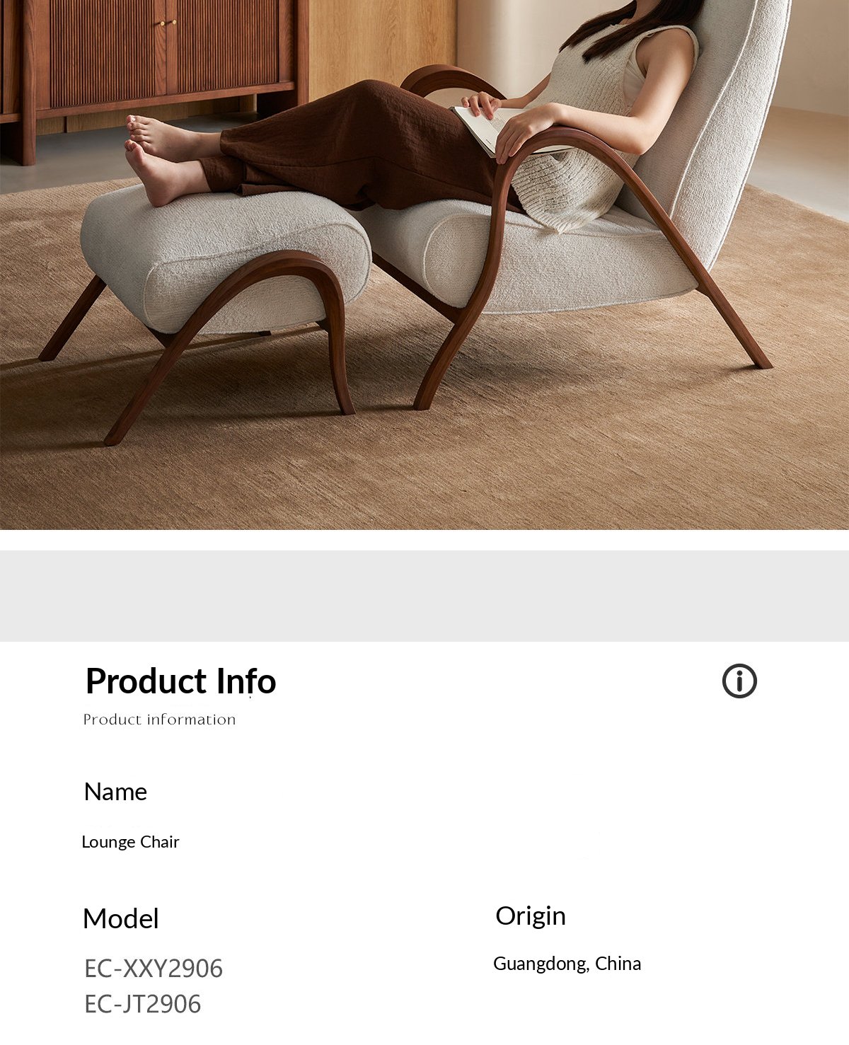 Ella Lounge Chair – Snow White — image 42
