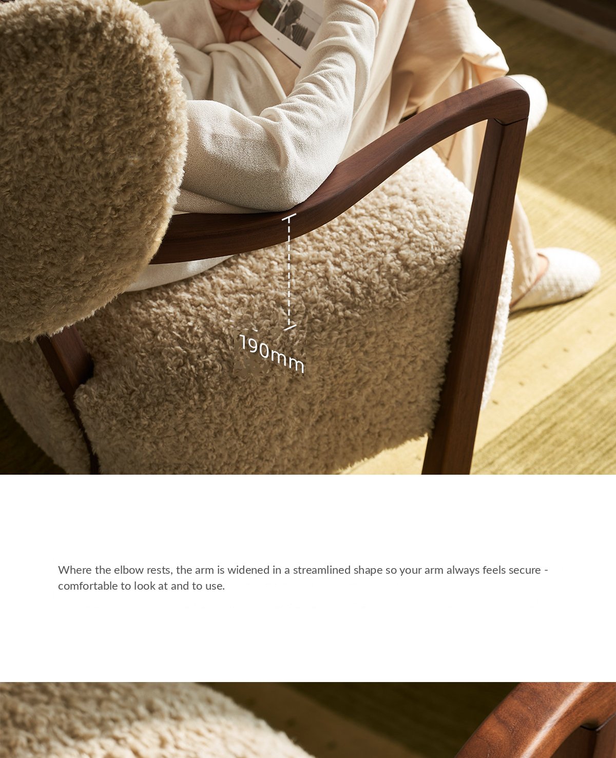 Black Walnut Ottoman – Beige Taupe — image 26