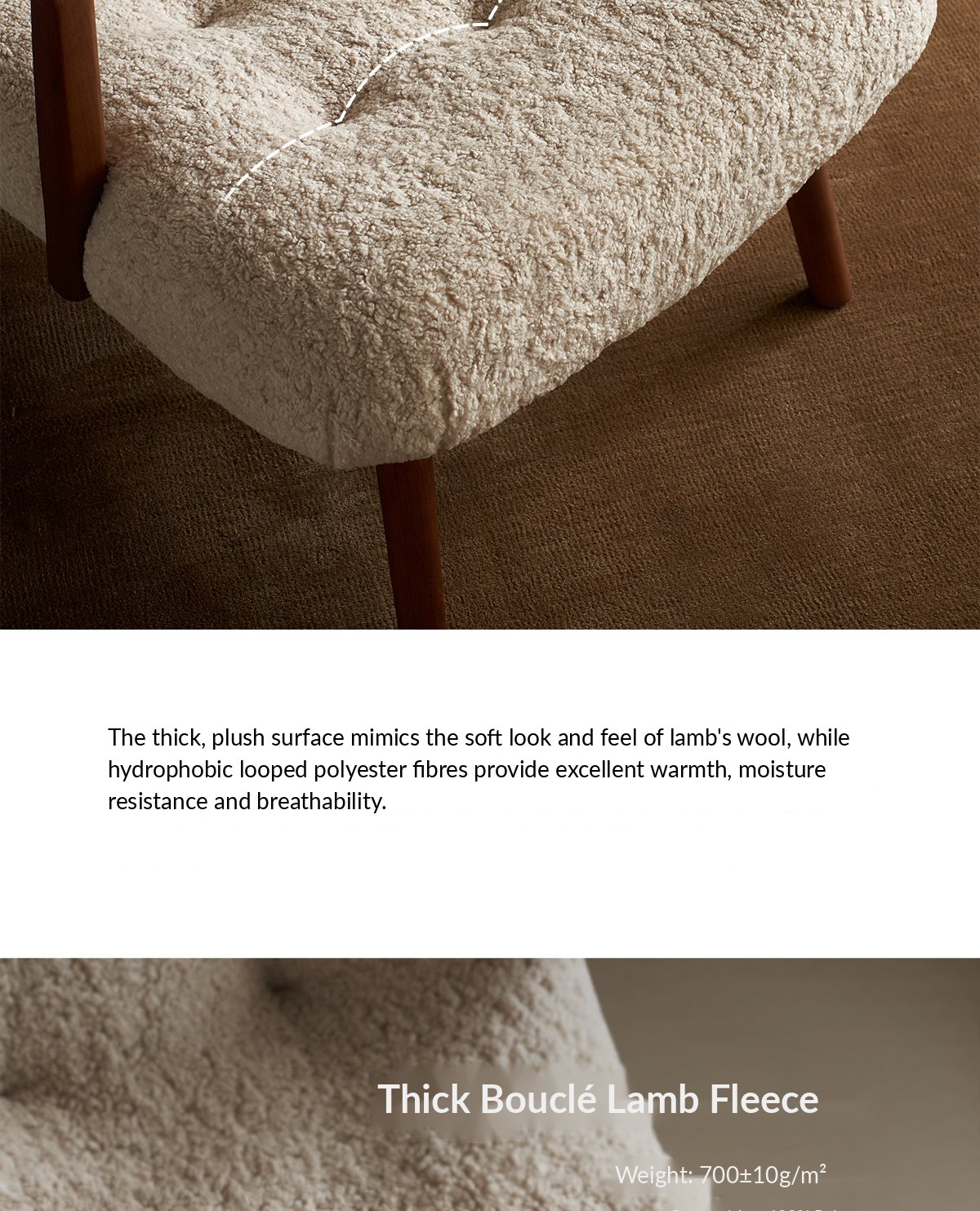 Egret Ottoman – Light Beige Taupe — image 22