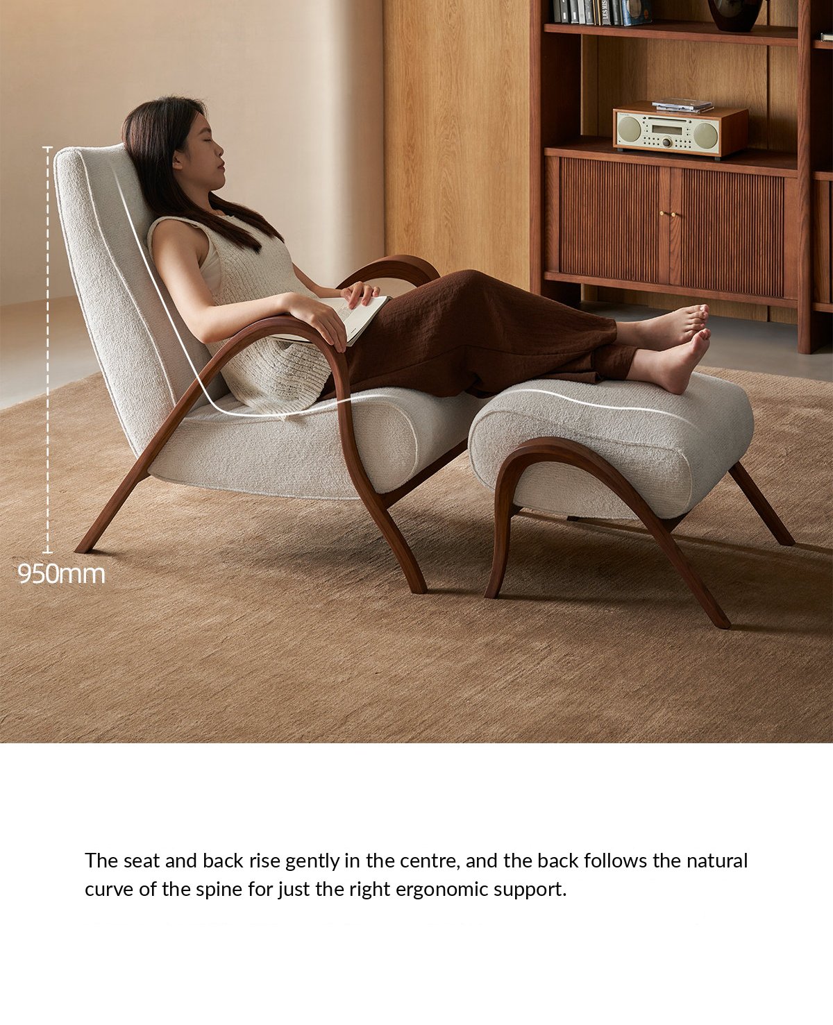 Ella Lounge Chair – Snow White — image 22