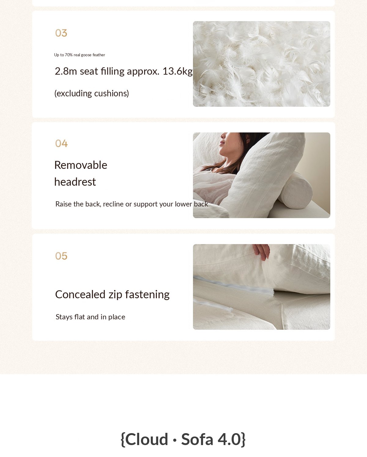 SF2365 Ottoman – Natural White — image 11