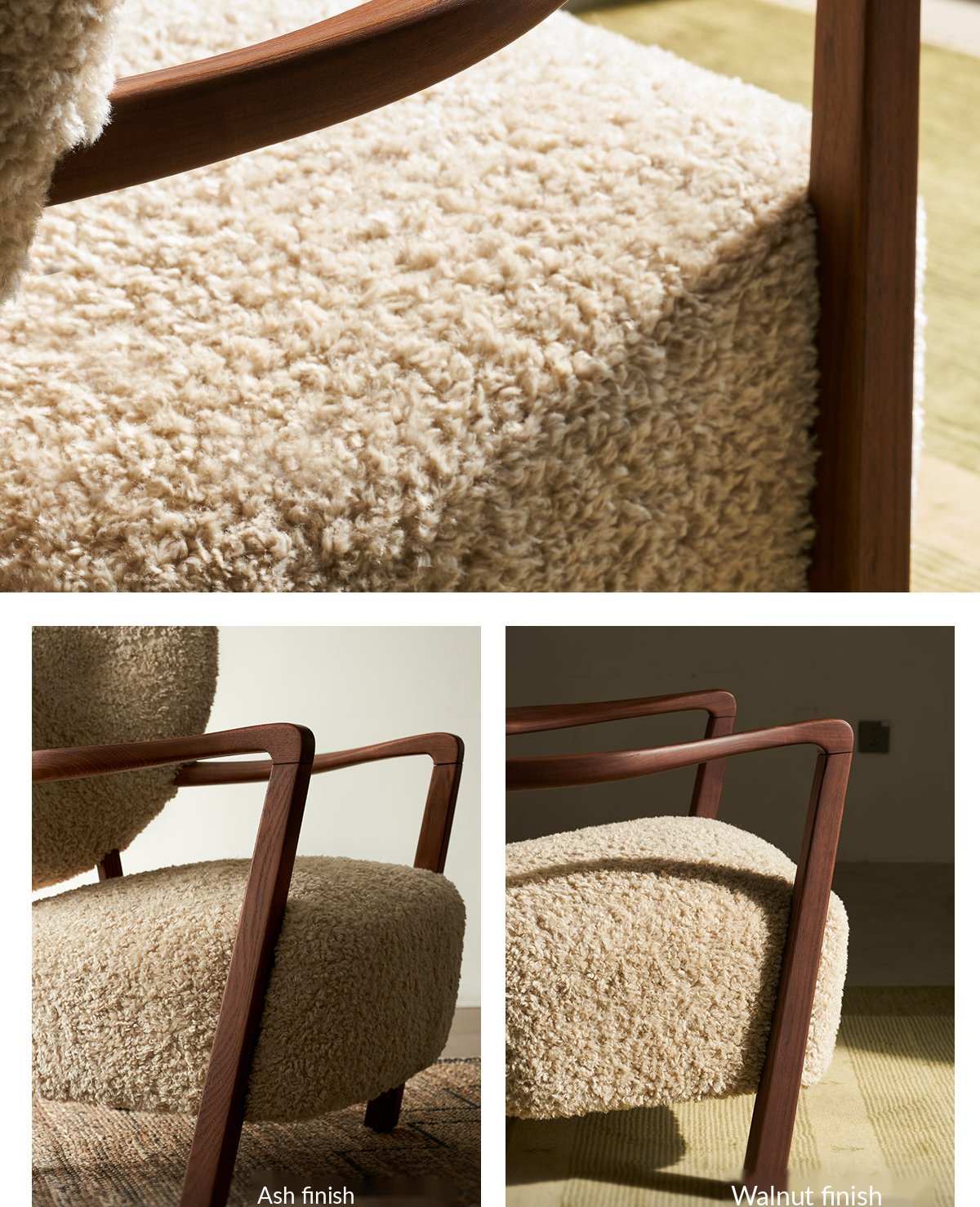 Black Walnut Ottoman – Beige Taupe — image 37