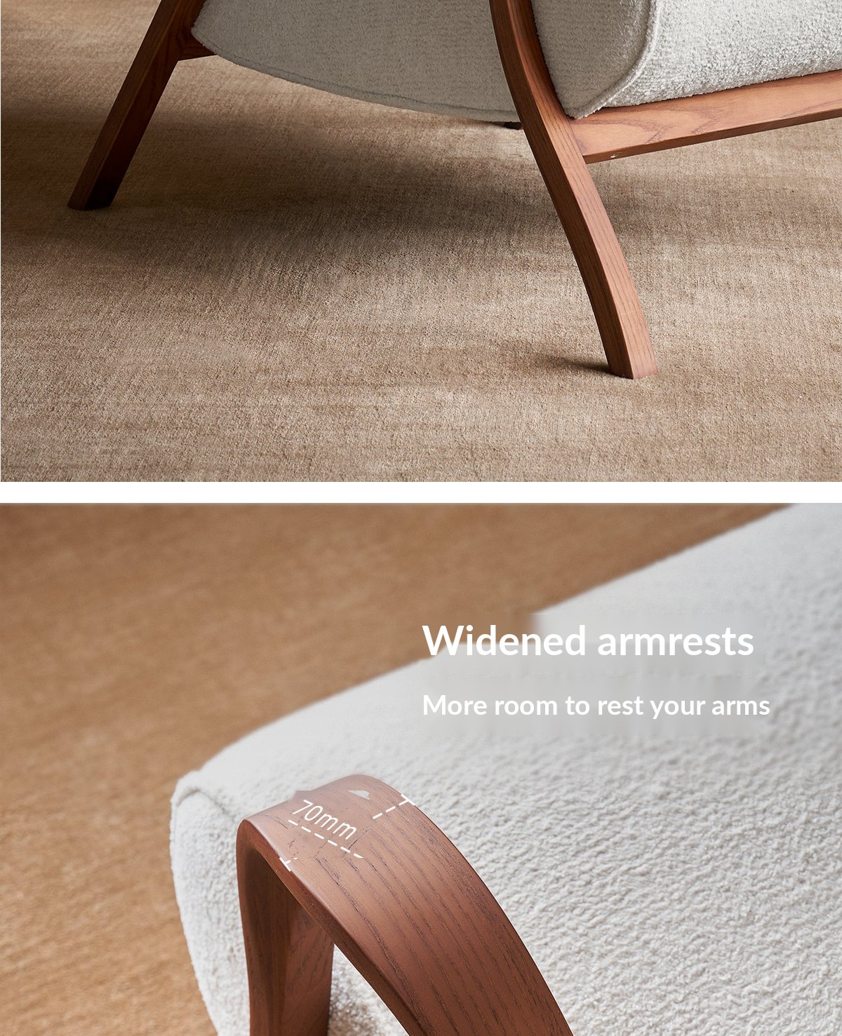 Ella Lounge Chair – Snow White — image 28