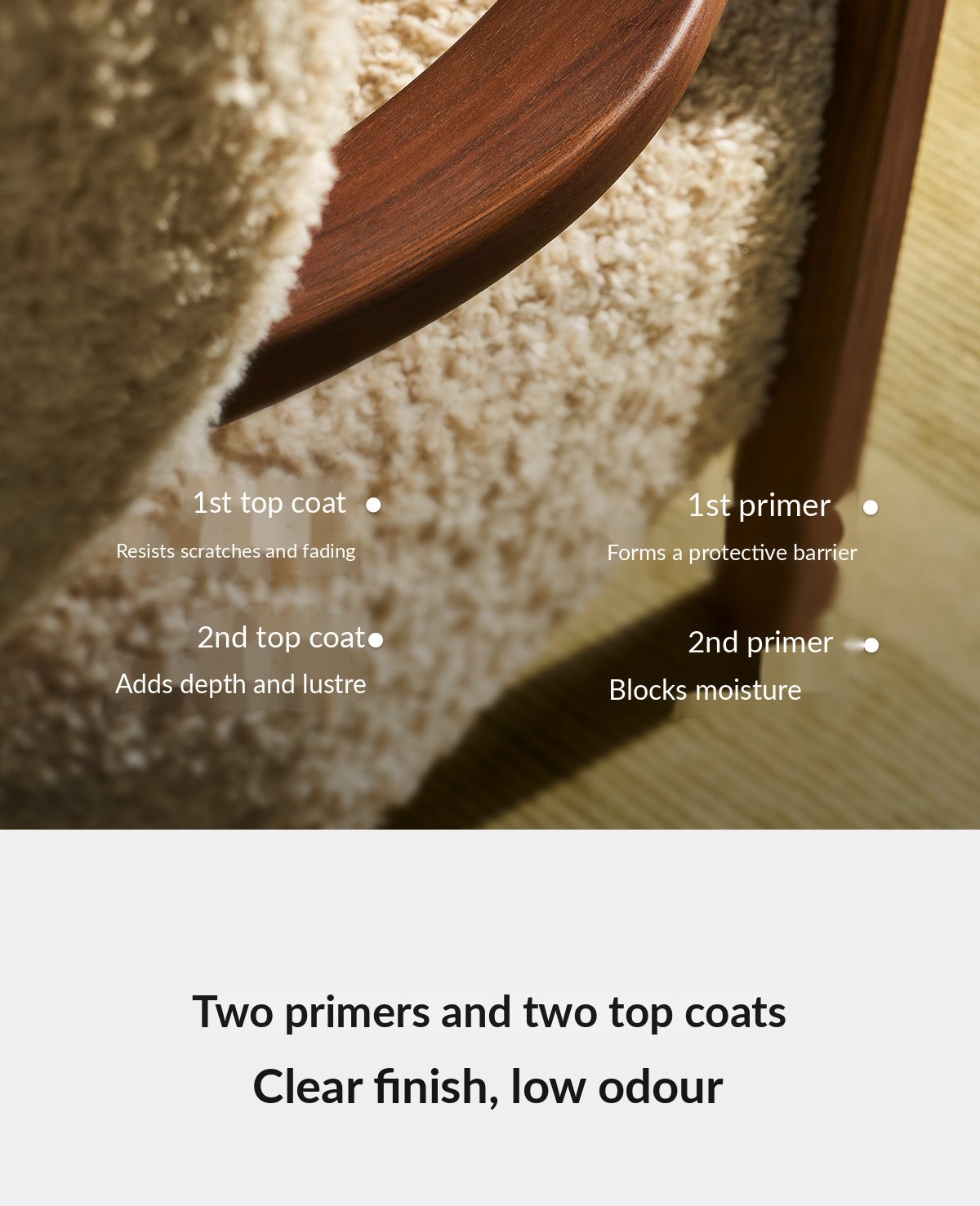 Black Walnut Ottoman – Beige Taupe — image 51
